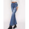 EMMIOL Women’s Flare Wide Leg Jeans Stretchy High Waisted Bell Bottom 2026 Basic Bootcut Denim Pants(Mid Blue)