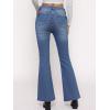 EMMIOL Women’s Flare Wide Leg Jeans Stretchy High Waisted Bell Bottom 2026 Basic Bootcut Denim Pants(Mid Blue)