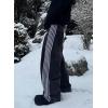 Mens Baggy Jeans Wide Leg, Black Skater Striped Jnco Y2k Denim Pants Oversized Streetwear, Blue Y2k Clothes with Design(Black)