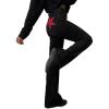 EMMIOL Jeans for Women High Waisted Women’s Jeans with Star Patches, Vintage Y2K Denim Pants,Flare Style(Black-red Flare)