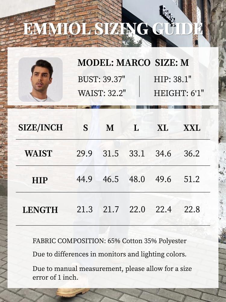 image:imageEMMIOL Baggy Jean Shorts Men L BlueDrak Grey y2k Ripped Jorts Elastic Denim Shorts Mens Jeans Loose fit Vintage Streetwear Summer