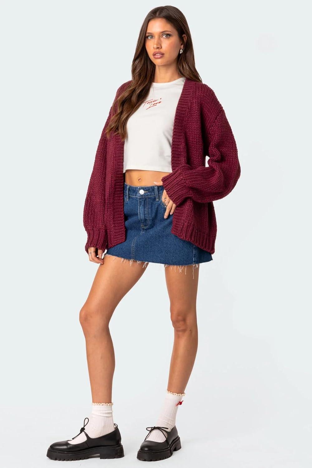 image:imageEMMIOL Jean Skirt for Women Stretch Casual 2025 Summer Short Dress Basic Fringed Slim Fit Denim Pencil Skirts