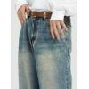 EMMIOL Baggy Jeans Men,y2k Jeans Solid Color Cargo Design Wide Leg and Loose Fit,Mens Denim Pants Vintage Hip Hop Skater Streetwear Relaxed Comfortable Baggy Fit Deep Pockets
