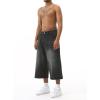EMMIOL Mens Baggy Jean Shorts Loose Fit Denim Shorts Men Summer Casual Jorts Y2k Hip Hop Short Jeans Streetwear Clothes