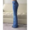 EMMIOL Women Flared Jeans Mid-High Waist Bootcut Jeans Y2K 90s Trendy Loose Denim Pants