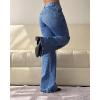 EMMIOL Women Flared Jeans Mid-High Waist Bootcut Jeans Y2K 90s Trendy Loose Denim Pants