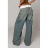 EMMIOL Women Y2K 90S Hip Hop Baggy Jeans Boyfriend Wide Leg Denim Pants Mid-High Rise Loose Streetwear Outfits(Blue)