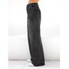 EMMIOL Women’s Wide Leg Jeans Baggy Jeans Mid Waist Stretch Boyfriend Denim Pants Vintage Trousers with Pocket(Black-012)