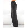 EMMIOL Women’s Wide Leg Jeans Baggy Jeans Mid Waist Stretch Boyfriend Denim Pants Vintage Trousers with Pocket(Black-013)