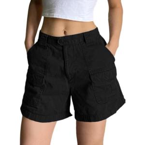 EMMIOL Women’s Hiking Cargo Shorts Y2k Jeans Jorts with Pockets Work Golf Short Lightweight Outdoor Active Summer for Women