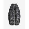 EMMIOL Women Y2k Baggy Jeans Wide Leg Vintage Denim Pants Gothic Mid High Waisted Trousers Trendy(Camouflage)