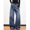 EMMIOL Women Boyfriends Hip Hop 90s Vintage Baggy Jeans Loose Denim Pants Mid-Low Waist Jeans(Bb001-dark Blue)