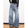 EMMIOL Women Boyfriends Hip Hop 90s Vintage Baggy Jeans Loose Denim Pants Mid-Low Waist Jeans(Bb001-light Blue)