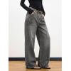 EMMIOL Women Boyfriends Hip Hop 90s Vintage Baggy Jeans Loose Denim Pants Mid-Low Waist Jeans(Bb002-gray Black)
