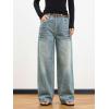 EMMIOL Women Boyfriends Hip Hop 90s Vintage Baggy Jeans Loose Denim Pants Mid-Low Waist Jeans(Bb002-old Blue)