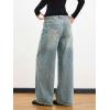 EMMIOL Women Boyfriends Hip Hop 90s Vintage Baggy Jeans Loose Denim Pants Mid-Low Waist Jeans(Bb002-old Blue)