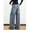 EMMIOL Women Boyfriends Hip Hop 90s Vintage Baggy Jeans Loose Denim Pants Mid-Low Waist Jeans(Bb002-sky Blue)