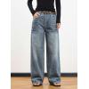 EMMIOL Women Boyfriends Hip Hop 90s Vintage Baggy Jeans Loose Denim Pants Mid-Low Waist Jeans(Bb002-sky Blue)