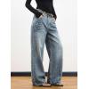 EMMIOL Women Boyfriends Hip Hop 90s Vintage Baggy Jeans Loose Denim Pants Mid-Low Waist Jeans(Bb002-sky Blue)