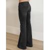 EMMIOL Women Mid-High Waisted Flare Jeans Y2K 90s Vintage Stretchy Bootcut Wide Leg Denim Pants Bell Bottom(Black-007)