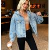 EMMIOL Womens Jean Jackets Long Sleeve Double-breasted Button Casual Denim Coat with Pockets(Z3-blue)