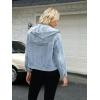 EMMIOL Womens Jean Jackets Long Sleeve Double-breasted Button Casual Denim Coat with Pockets(Z3-blue)