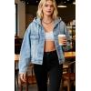 EMMIOL Womens Jean Jackets Long Sleeve Double-breasted Button Casual Denim Coat with Pockets(Z3-blue)