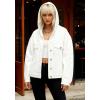 EMMIOL Womens Jean Jackets Long Sleeve Double-breasted Button Casual Denim Coat with Pockets(Z3-white)