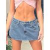 EMMIOL Skirts for Women Mid/Low Rised Sexy Mini Dress 2026 Trendy Summer Y2k Clothes Denim Skirt(Blue)