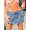EMMIOL Skirts for Women Mid/Low Rised Sexy Mini Dress 2026 Trendy Summer Y2k Clothes Denim Skirt(Blue)
