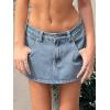EMMIOL Skirts for Women Mid/Low Rised Sexy Mini Dress 2026 Trendy Summer Y2k Clothes Denim Skirt(Blue)