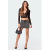 EMMIOL Skirts for Women Mid/Low Rised Sexy Mini Dress 2026 Trendy Summer Y2k Clothes Denim Skirt(F Dark Grey)