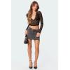 EMMIOL Skirts for Women Mid/Low Rised Sexy Mini Dress 2026 Trendy Summer Y2k Clothes Denim Skirt(F Dark Grey)