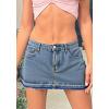 EMMIOL Skirts for Women Mid/Low Rised Sexy Mini Dress 2026 Trendy Summer Y2k Clothes Denim Skirt(Fringed)