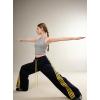 EMMIOL Women’s Y2K Baggy Striped Sweatpants, High Waisted Wide Leg Barrel Pants, Joggers with Drawstring Waist and Cuffs(Dark Blue)