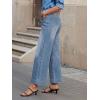 EMMIOL Women’s 2026 Wide Leg Jeans Distress Mid Waist Denim Pants Vintage Y2K Trousers(Light Blue-cropped)