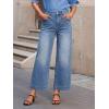 EMMIOL Women’s 2026 Wide Leg Jeans Distress Mid Waist Denim Pants Vintage Y2K Trousers(Mid Blue-cropped)