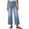 EMMIOL Women’s 2026 Wide Leg Jeans Distress Mid Waist Denim Pants Vintage Y2K Trousers(Light Blue-cropped)