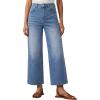 EMMIOL Women’s 2026 Wide Leg Jeans Distress Mid Waist Denim Pants Vintage Y2K Trousers(Mid Blue-cropped)