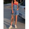 EMMIOL Women’s Denim Overalls, Baggy Loose Fit Wide Leg Jumpsuit, 90s Vintage Style Overall with Adjustable Straps(099-blue)