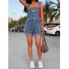 EMMIOL Women’s Denim Overalls, Baggy Loose Fit Wide Leg Jumpsuit, 90s Vintage Style Overall with Adjustable Straps(099-blue)