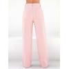 EMMIOL Women’s 2026 Wide Leg Jeans Distress Mid Waist Denim Pants Vintage Y2K Trousers(Pink)