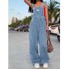 EMMIOL Women’s Denim Overalls, Baggy Loose Fit Wide Leg Jumpsuit, 90s Vintage Style Overall with Adjustable Straps