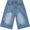 EMMIOL Baggy Jean Shorts Men, Y2k Jorts Cargo Ripped Elastic Waist, Mens Denim Shorts Comfy Casual Streetwear Summer(016-blue)
