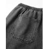 EMMIOL Baggy Jean Shorts Men, Y2k Jorts Cargo Ripped Elastic Waist, Mens Denim Shorts Comfy Casual Streetwear Summer(Dark Grey)