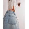 EMMIOL Women’s Denim Skirt Mid/High Waist Knee Length A Line Stretchy Summer Casual Jean Skirts(Vintage Blue)