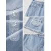 Mens Y2K Carpenter Baggy Jean Shorts, Ripped Jorts Wide Leg, Distressed Cargo Long Denim Shorts Loose Fit Streetwear Summer(Mid Blue)