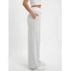 EMMIOL Wide Leg Sweatpants for Women Baggy High Waisted Lace Trim Trendy Yoga Pants Casual Daily Lounge Pants(Light Gray)