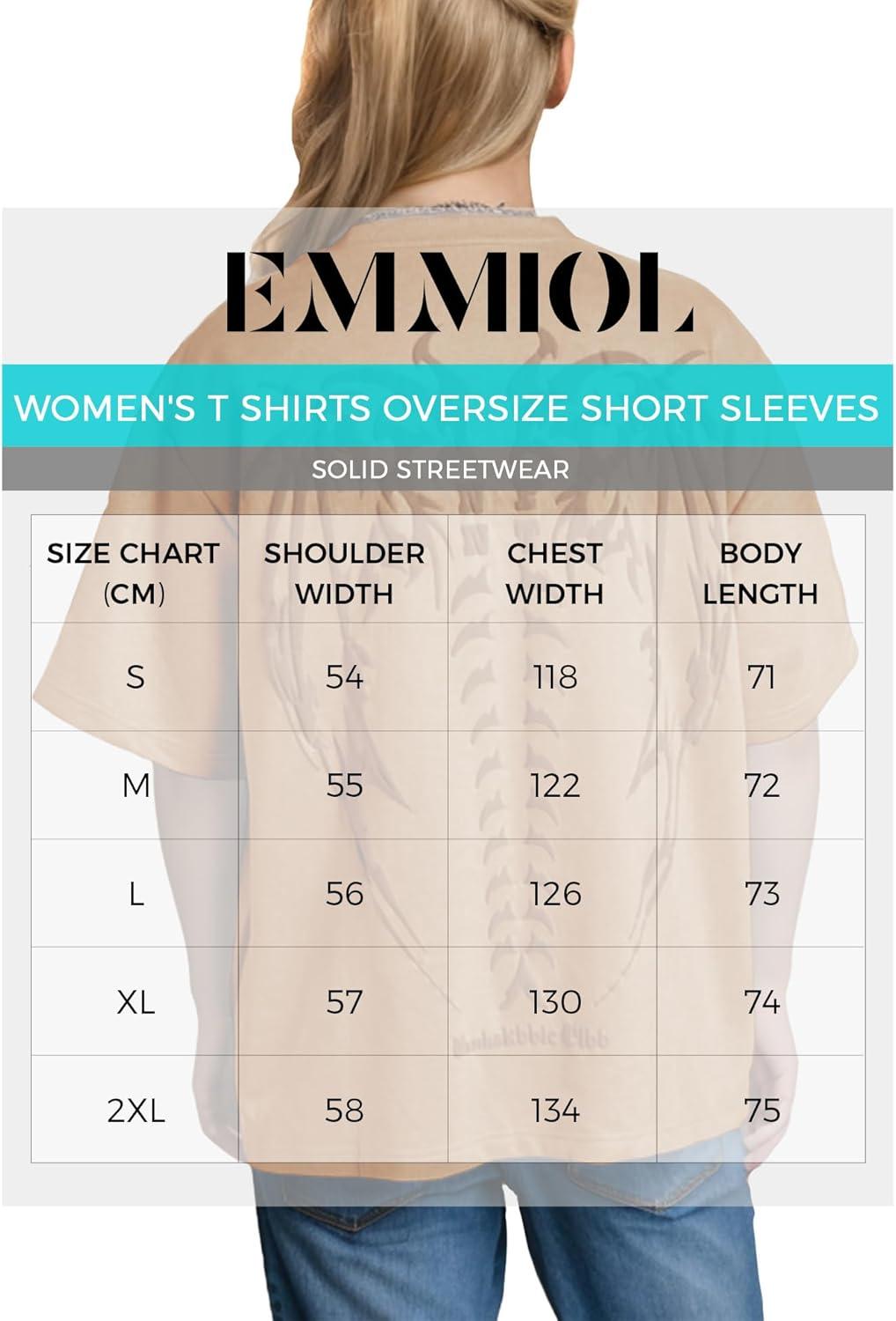 image:imageEMMIOL Mens Y2k Baggy Shirts Graphic Tees Oversized Crew Neck Short Sleeve Streetwear Tshirts Summer Tops 2026Browna