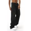 EMMIOL Baggy Jeans Men Wide Leg,Y2k Hip Hop Skater Denim Cargo Pants Vintage Loose Fit,Relaxed Long Trousers Streetwear(Black-b)